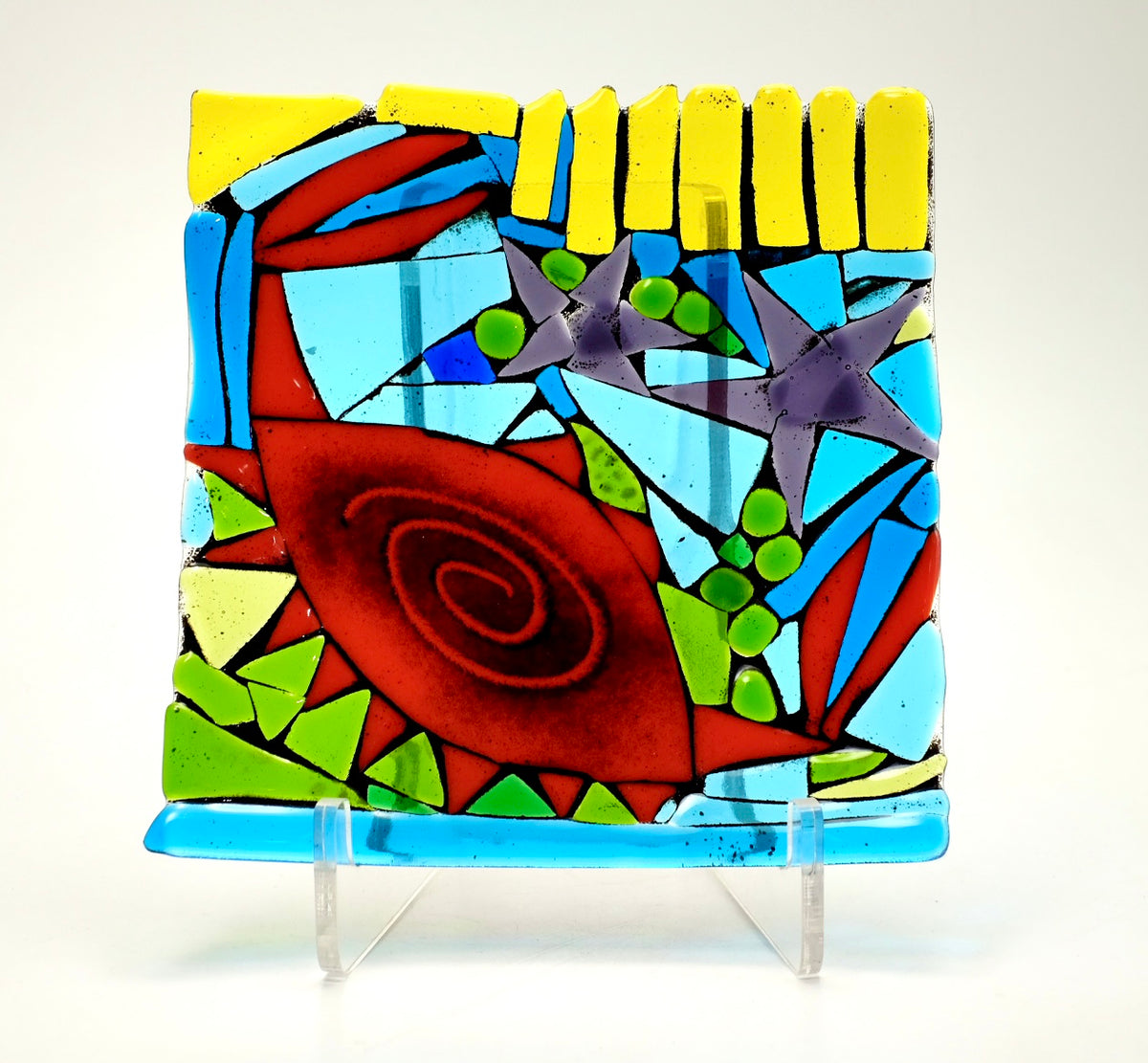 Crab Platters Vancouver Studio Glass