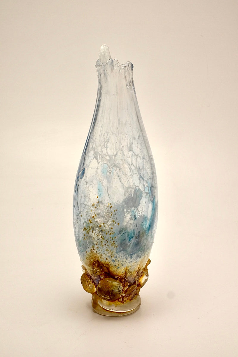 Tall Ocean Vase Vancouver Studio Glass