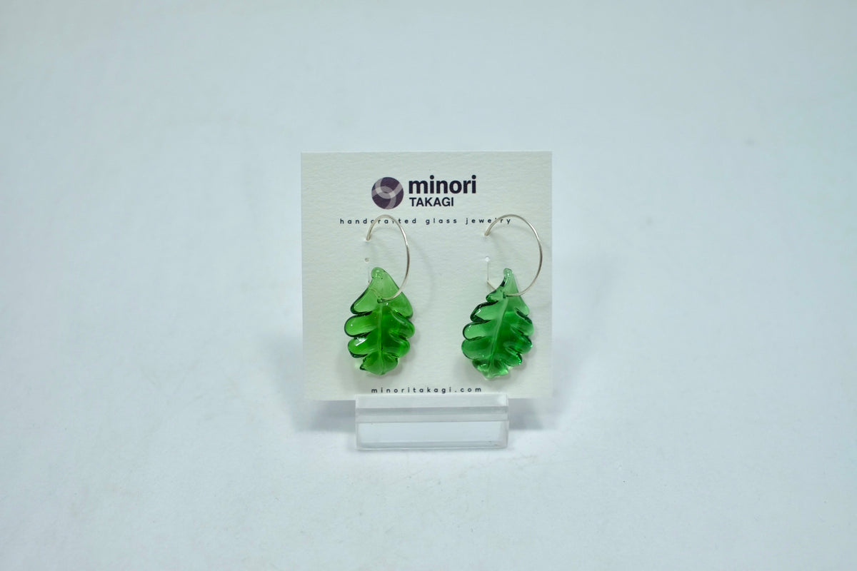 Leaf Hoops – Vancouver Studio Glass